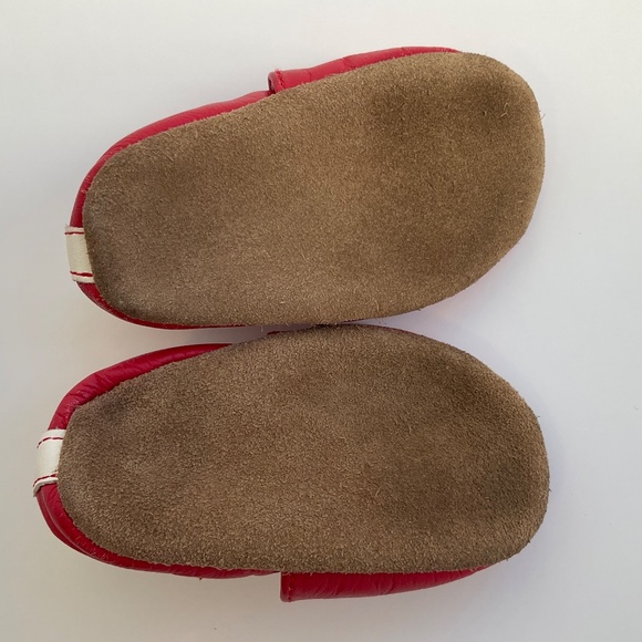 Robeez Canadian Maple Leaf Leather Baby Shoes Size 0-6 Months - Picture 12 of 13